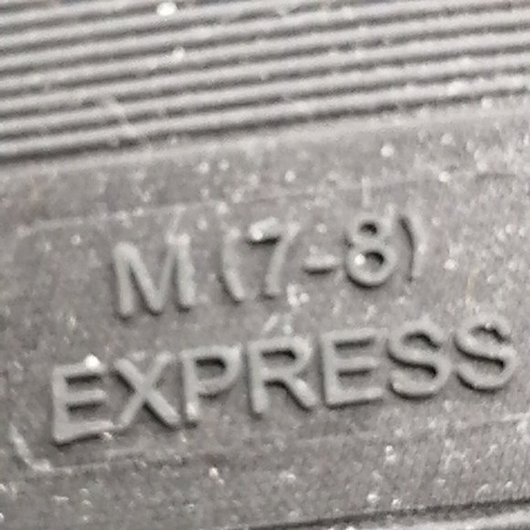 Express Womens Flat Heel Slide Slippers Faux Fur Gray Sz M 7-8 - Picture 7 of 10